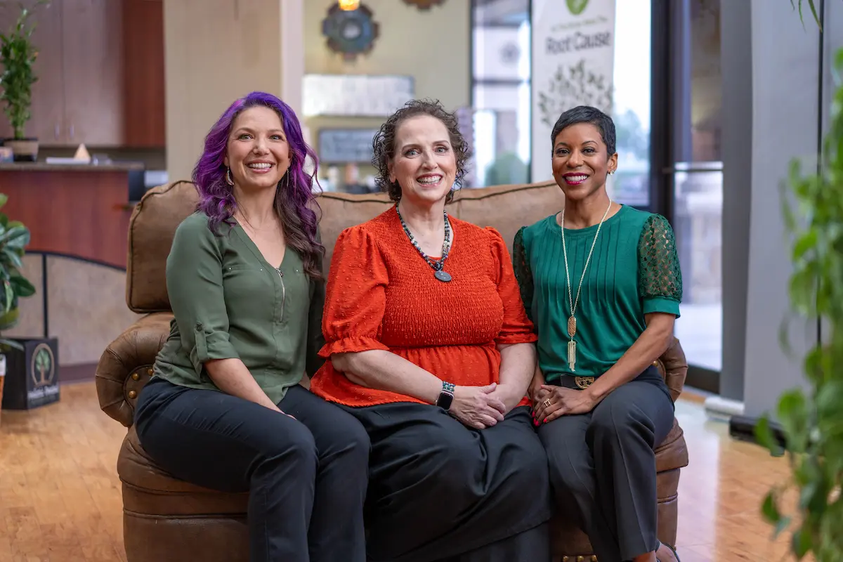 Dr. Teresa Scott, Dr. Rachel Perry, and Dr. Adrienne Williams, holistic dentists at Holistic Dental Associates in Spring, Texas