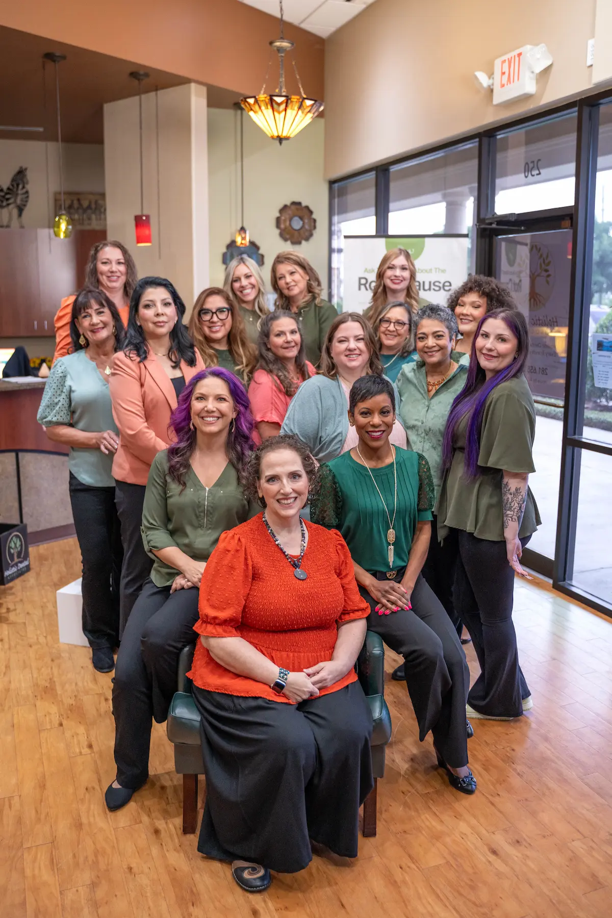 Group photo of the Holistic Dental Associates team in Spring, Texas